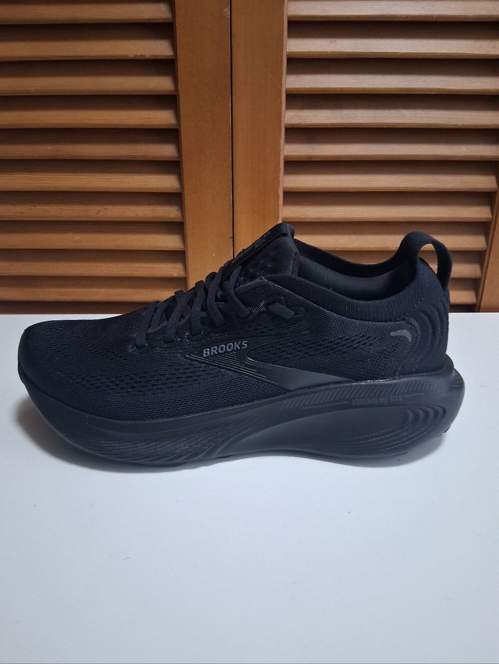Brooks Adrenaline GTS 25 All Black Running Shoe Women’s Size 9 (2A) Narrow * NEW - Picture 2 of 8